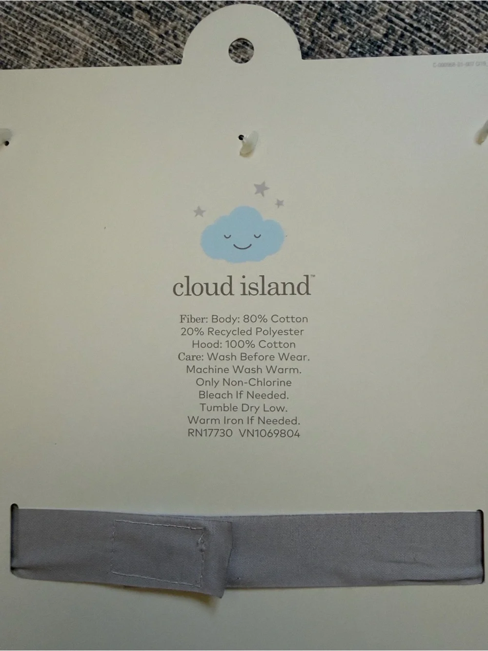 Cloud island baby towels